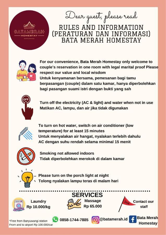 Bata Merah Homestay Banyuwangi  Buitenkant foto